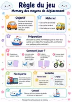 Aperçu - Jeux - Jeu de mémory moyen de déplacement - Page de couverture