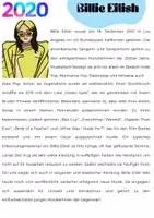 Vorschau - Arbeitsblätter - Musiker/innen aus den 2020ern: Billie Eilish - Seite 1