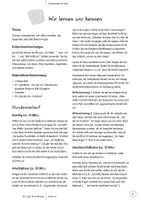Vorschau - Stundenentwürfe - Wir lernen uns kennen – Unterrichtsstunde, DaZ, Klasse 1 - Seite 2