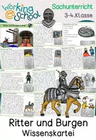 Vorschau - Unterrichtsreihen - Ritter und Burgen | Wissenskartei - Deckblatt