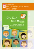 Vorschau - Stundenentwürfe - Links – rechts, vor – hinter, über – unter – Unterrichtsstunde, DaZ, Klasse 1 - Deckblatt