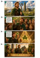 Vorschau - Stundenentwürfe - Die Dreifaltigkeit (Trinitatis) ⏐ Unterrichtsentwurf inkl. Comic zur Legende von St. Patrick ⏐ Förderschule, Grundschule & Sekundarstufe I ⏐ Klasse 1-5 - Seite 2
