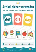 Vorschau - Arbeitsblätter - Artikel sicher verwenden: der, die, das, ein, eine und die Nullartikel - Seite 1