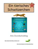 Vorschau - Aufgabenkarten - Ein tierisches Schwitzerchen - Deckblatt