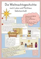 Vorschau - Arbeitsblätter - Weihnachten Selbstlernheft Kl. 3/4 Religion - Deckblatt