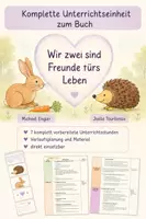 Vorschau - Unterrichtsreihen - Kl.1-3 Unterrichtseinheit zum Buch Wir zwei sind Freunde fürs Leben - Deckblatt