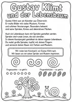 Vorschau - Mal- und Bastelvorlagen - Gustav Klimt Kunst Klasse 1-4 - Seite 2