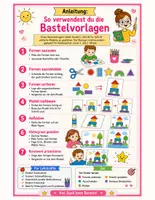 Vorschau - Mal- und Bastelvorlagen - Bastelvorlagen für Kindergarten & Vorschule | Schneiden, Kleben & Ausmalen | 10 Kreative Feinmotorik-Aktivitäten - Seite 1