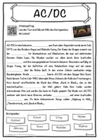 Vorschau - Unterrichtsreihen - AC/DC Lückentext mit Wortspeicher und Suchsel inkl. Musterlösung - Seite 1