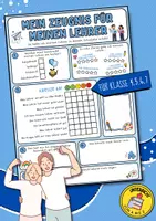 Vorschau - Arbeitsblätter - Mein Zeugnis für meinen Lehrer | Wertschätzendes Feedback-Material | Klassenstufe 4, 5, 6, 7 - Deckblatt