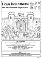Vorschau - Arbeitsblätter - Mittelalter Escape Room Geschichte | Klasse 5/6 - Seite 1