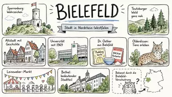 Vorschau - Arbeitsblätter - Lernposter + Arbeitsblätter zum Thema "Bielefeld" + Lösung & MP3 + Mindmap + Infografik - Seite 2