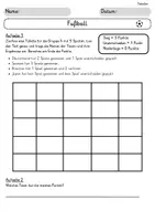 Vorschau - Arbeitsblätter - Tabellen: Fußball / Mathematik - Seite 3