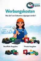Vorschau - Arbeitsblätter - Steuererklärung: Werbungskosten - Deckblatt