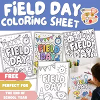 Vorschau - Arbeitsblätter - FREE Field Trip Coloring Sheets | End of Year Activity - Deckblatt