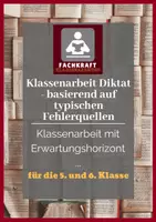 Vorschau - Test - Klassenarbeit 5 / 6 - Diktat nach typischen Fehlerquellen: Nomen, Verben, Adjektive, dass / das, LRS (Nr. 3) - Deckblatt