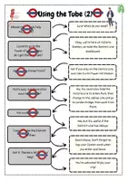 Vorschau - Arbeitsblätter - Speaking - Using the tube - Dialogue - Seite 2