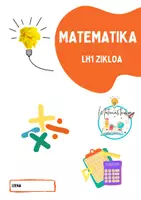 Vista previa - Hojas de trabajo - MATEMATIKA LEHEN HEZKUNTZA 1.MAILA - Portada