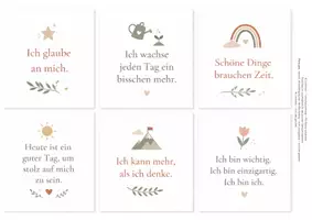 Vorschau - Bildkarten - Mutmachkarten für Kinder – Affirmationen zur Stärkung - Seite 1