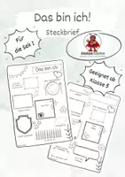 Vorschau - Arbeitsblätter - Das bin ich! - Steckbrief Einschulung weiterführende Schule - Deckblatt