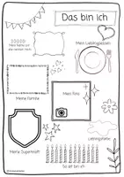 Vorschau - Arbeitsblätter - Das bin ich! - Steckbrief Einschulung weiterführende Schule - Seite 2