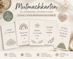 Vorschau - Bildkarten - Mutmachkarten für Kinder – Affirmationen zur Stärkung - Deckblatt