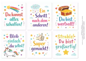 Vorschau - selbst erstellte Cliparts/Grafiken - Mutmachkarten bunt und kraeftig - Seite 1