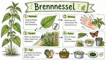 Vorschau - Arbeitsblätter - Arbeitsblätter zum Thema "Brennnessel" + Lösung & MP3 + Mindmap + Infografik - Seite 1