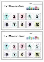 Vorschau - Aufgabenkarten - Monster-Einmaleins-Pass (2.-3. Klasse) - Seite 2