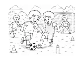 Vorschau - Mal- und Bastelvorlagen - Ausmalbilder Fußball-WM - Seite 2