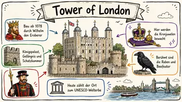 Vorschau - Arbeitsblätter - Lernplakat + AB mit Fragen zum Thema "Tower of London" + Lösungsblatt + Infografik - Seite 2