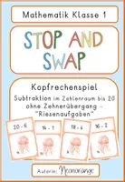 Vorschau - Spiele - Materialpaket Stop and Swap Addition Subtraktion Zahlenraum bis 20 Klasse 1 - Seite 1
