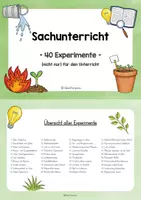 Vorschau - Stationenlernen - Die große Forscherkartei – 40 Experimente für den Sachunterricht (Klasse 1-6) - Seite 1