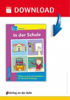Vorschau - Arbeitsblätter - In der Schule: Differenzierte Arbeitsblätter für Deutsch-Anfänger - Seite 1