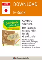 Vorschau - Stundenentwürfe - Sachtexte schreiben – Das Rundum-sorglos-Paket für die Grundschule: Mit Anleitungen, Checklisten, Übungen, Klassenarbeiten & Vorlagen für eine transparente Bewertung - Seite 1