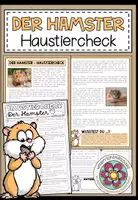Vorschau - Arbeitsblätter - DER HAMSTER - Haustiercheck - Deckblatt