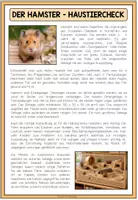 Vorschau - Arbeitsblätter - DER HAMSTER - Haustiercheck - Seite 1