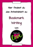 Vorschau - Merkblätter - Bookmark Writing - Deckblatt