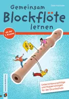 Vorschau - Stundenentwürfe - Gemeinsam Blockflöte lernen ab der 1. Klasse: Unterrichtsvorschläge und Kopiervorlagen für die Grundschule - Deckblatt