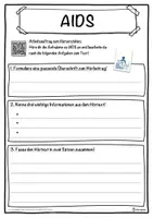 Vorschau - Unterrichtsreihen - AIDS Lückentext mit Wortspeicher Hörverstehen und Suchsel - Seite 3
