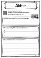 Vorschau - Unterrichtsreihen - Abitur Lückentext mit Wortspeicher Hörverstehen und Suchsel - Seite 3
