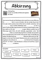 Vorschau - Unterrichtsreihen - Abkürzung Lückentext mit Wortspeicher Hörverstehen und Suchsel - Seite 1