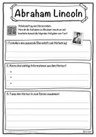 Vorschau - Unterrichtsreihen - Abraham Lincoln Lückentext mit Wortspeicher Hörverstehen und Suchsel - Seite 3