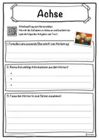 Vorschau - Unterrichtsreihen - Achse Lückentext mit Wortspeicher Hörverstehen und Suchsel - Seite 3