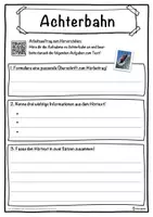 Vorschau - Unterrichtsreihen - Achterbahn Lückentext mit Wortspeicher Hörverstehen und Suchsel - Seite 3