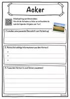Vorschau - Unterrichtsreihen - Acker Lückentext mit Wortspeicher Hörverstehen und Suchsel - Seite 3