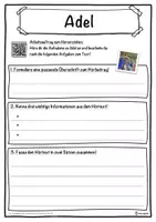 Vorschau - Unterrichtsreihen - Adel Lückentext mit Wortspeicher Hörverstehen und Suchsel - Seite 3