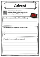 Vorschau - Unterrichtsreihen - Advent Lückentext mit Wortspeicher Hörverstehen und Suchsel - Seite 3