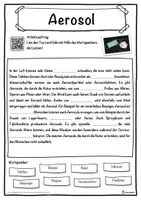 Vorschau - Unterrichtsreihen - Aerosol Lückentext mit Wortspeicher Hörverstehen und Suchsel - Seite 1