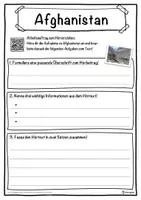 Vorschau - Unterrichtsreihen - Afghanistan Lückentext mit Wortspeicher Hörverstehen und Suchsel - Seite 3
